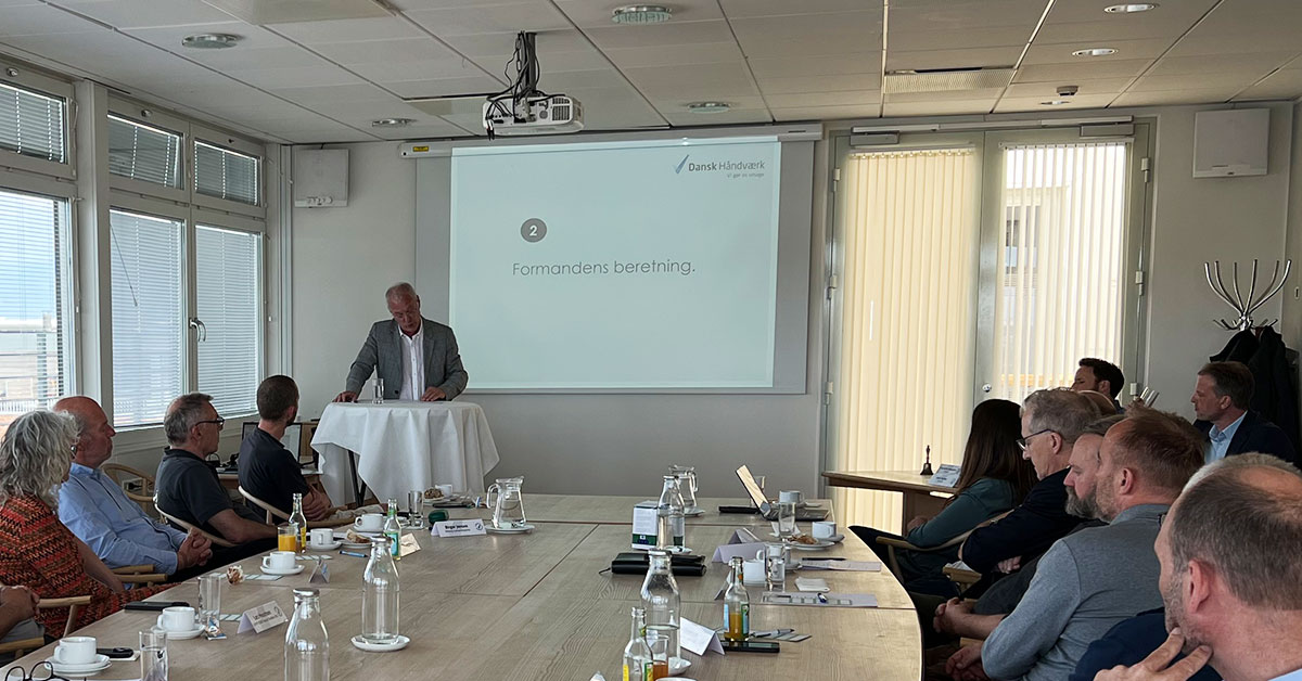 Formanden gjorde status på året, der er gået