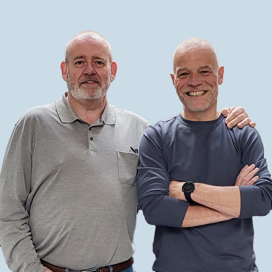 Ole Neilsen og Michael Jensen underviser på Ejerlederuddannelsen.