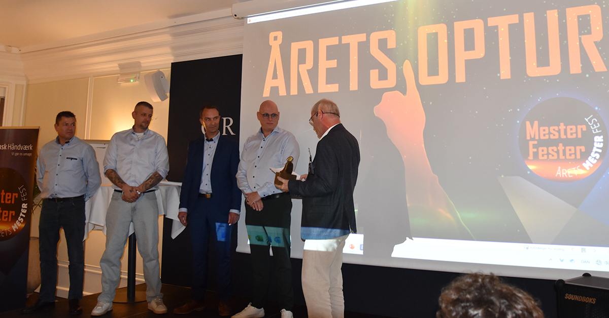 Falk Tag & Facade kåret som ‘Årets Optur’ ved Mester Fester 2025