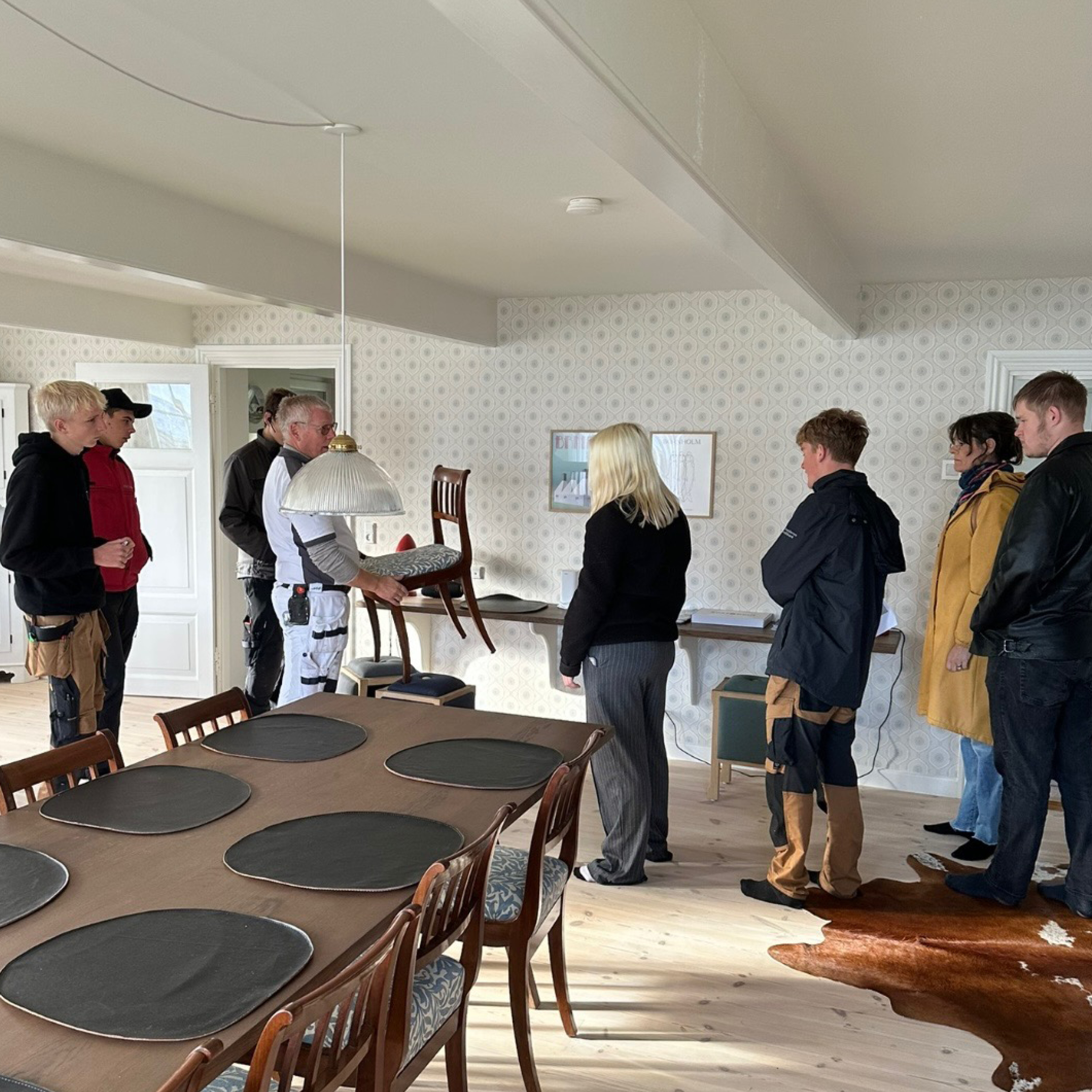 Rundvisning i Lærlingenes Hus.