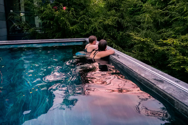 SPA ved Hotel Vejlefjord. 